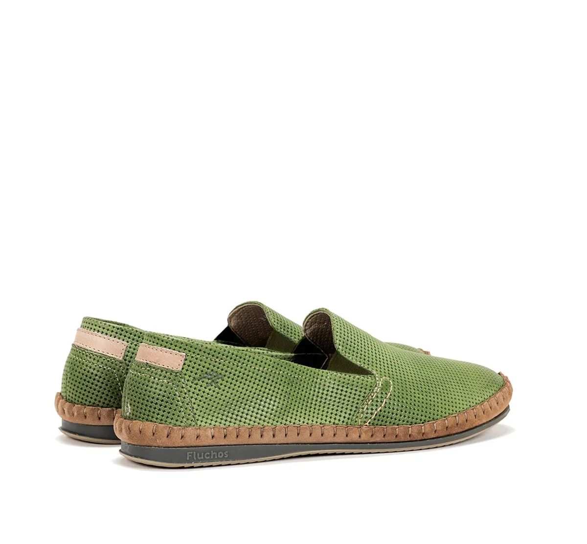 Fluchos Bahamas 8674 mocassini uomo verdi estivi