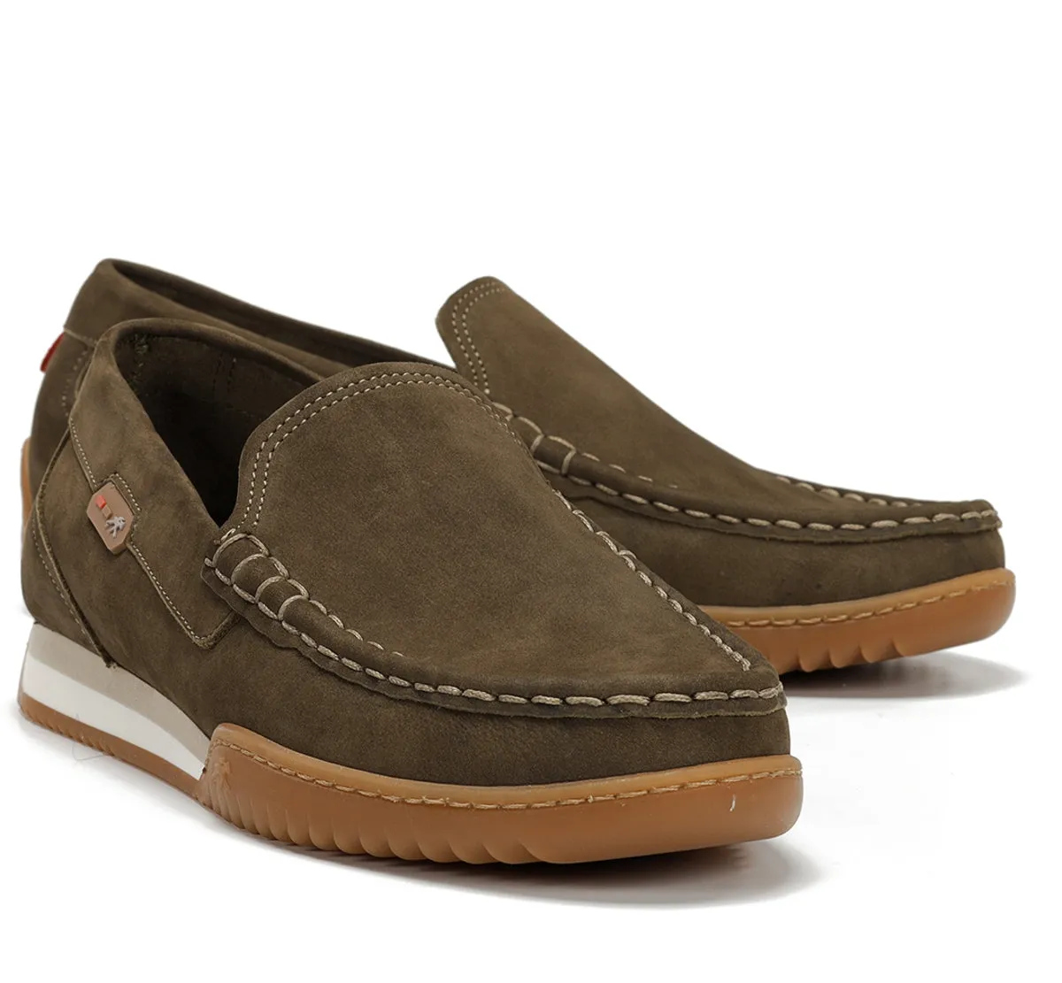Fluchos Bruno F2432 mocassini uomo verde suola flex