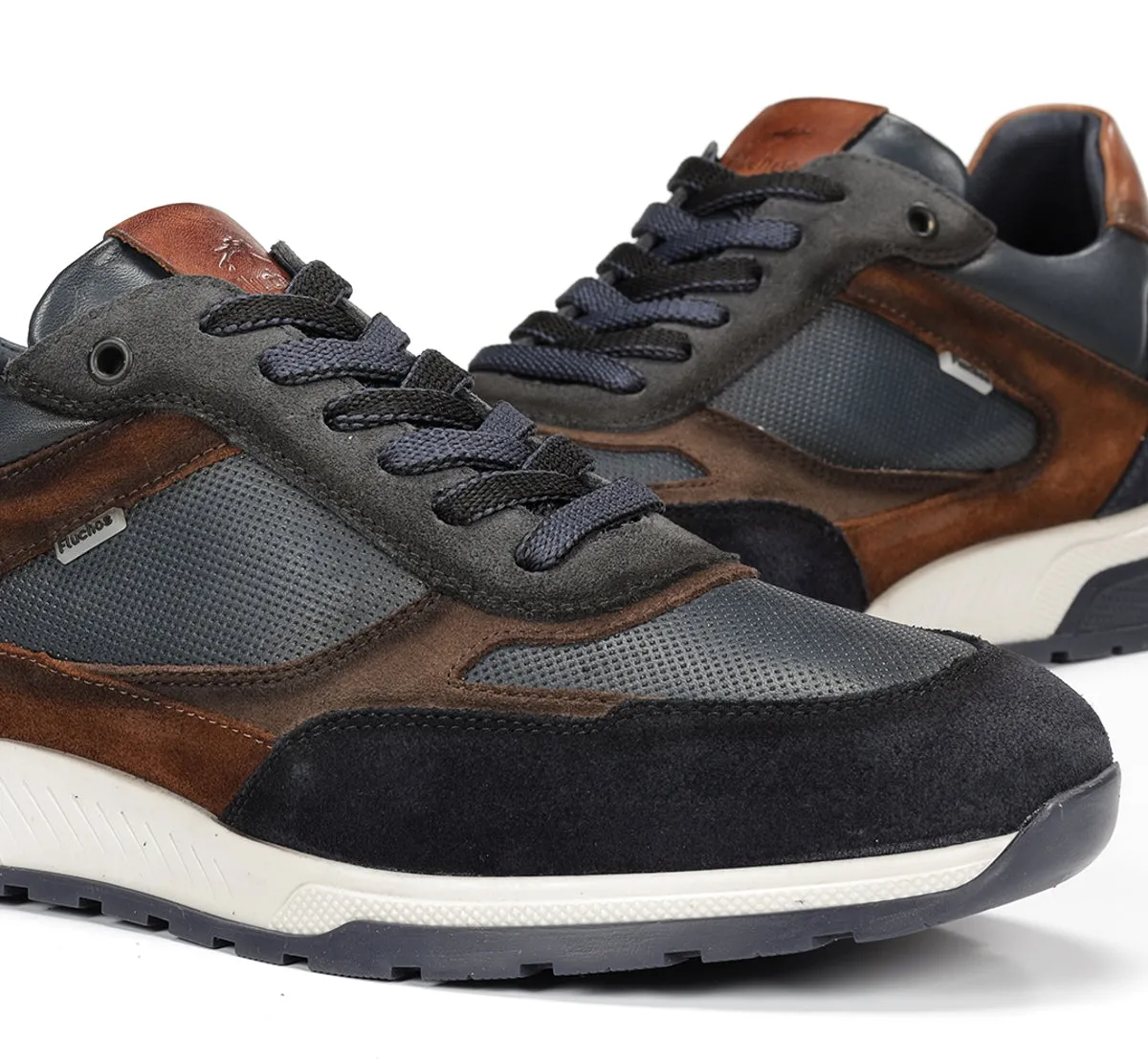 Fluchos Louis F1959 sneaker uomo blu pelle