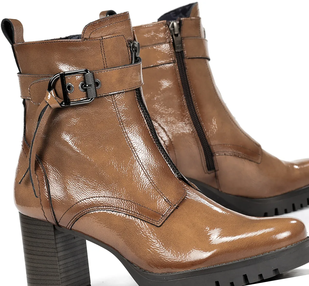 Dorking Evie D9163 stivaletti donna taupe plateau