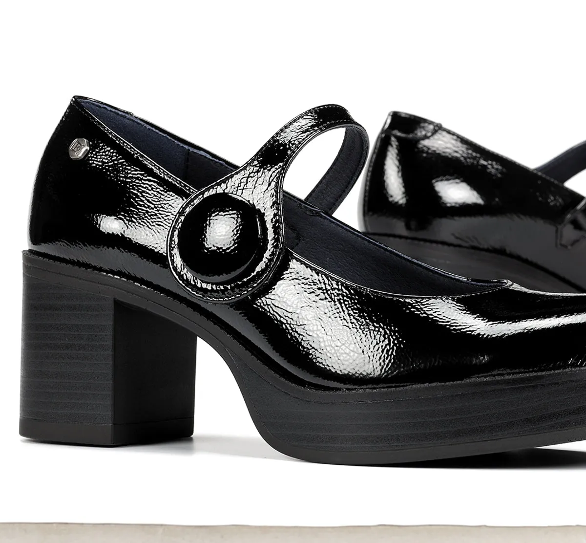 Fluchos Bowy D9588 tronchetto donna nero tacco zip