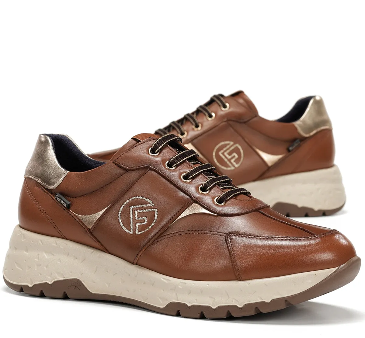 Fluchos Nexus F2309 sneakers donna marroni pelle