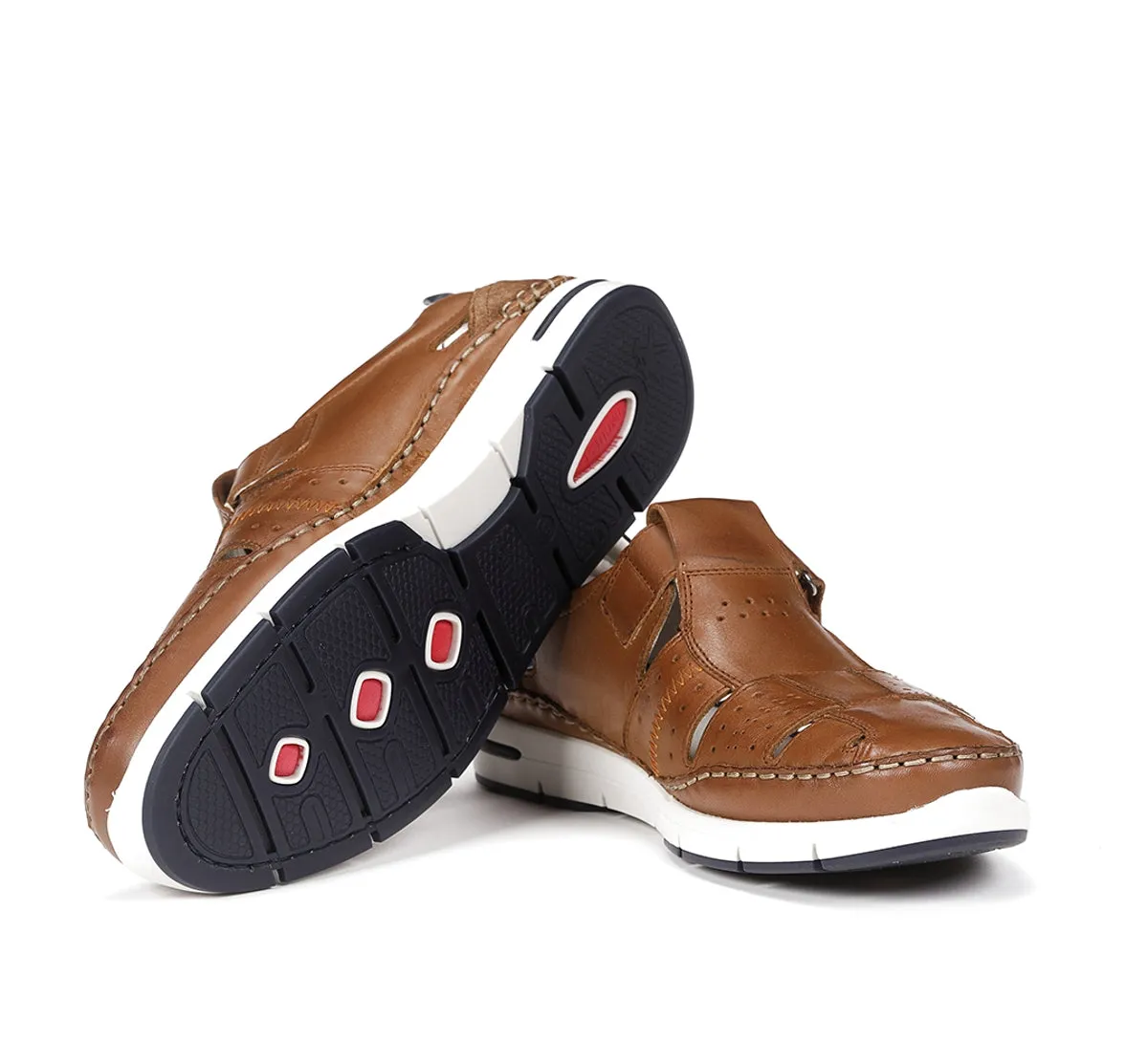 Fluchos Yannic F1444 sandali uomo marrone lacci