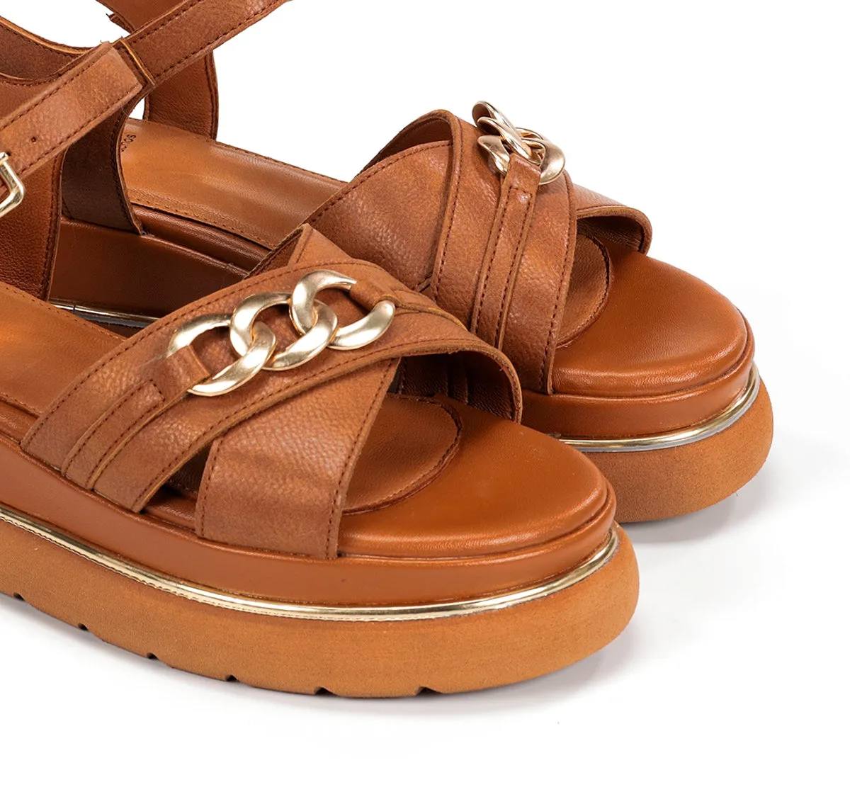 Fluchos Nika D9527 sandali donna marroni fibbie