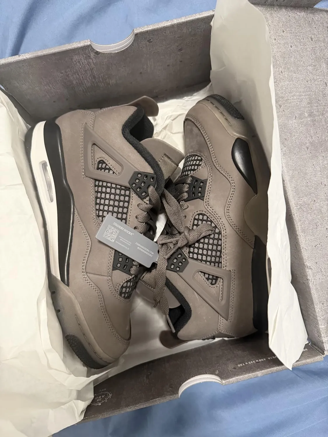Air Jordan 4 Retro Cave Stone sneakers uomo 47 EU pelle