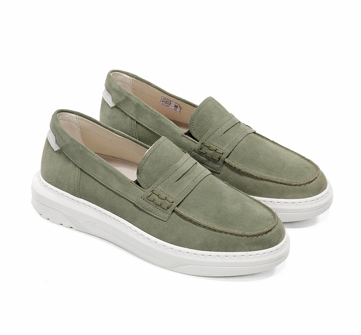 Fluchos Boston F2224 mocassini uomo verde leggeri