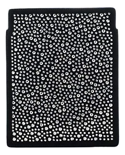 Alexander Smith Strass custodia tablet iPad nera 19,5x25 pelle