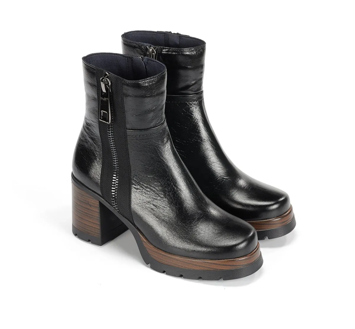 Dorking Safe D9413 stivaletti donna neri tacco