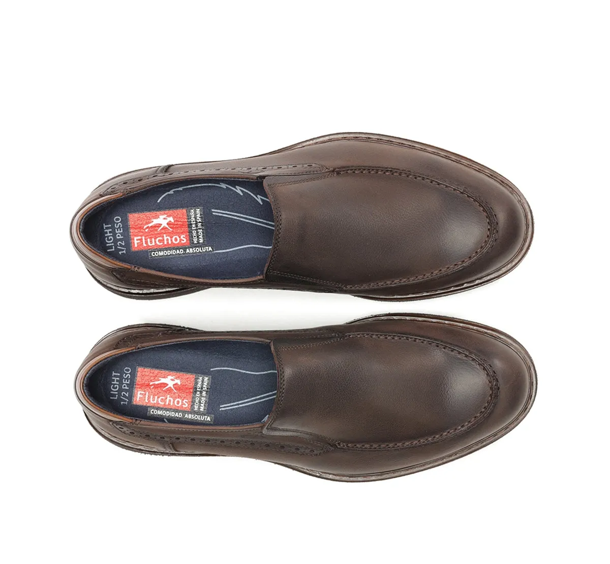 Fluchos Warrior F2031 slip on uomo marrone pelle cerata