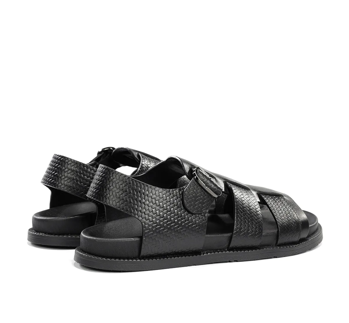 Fluchos Bari F2449 sandalo uomo nero pelle