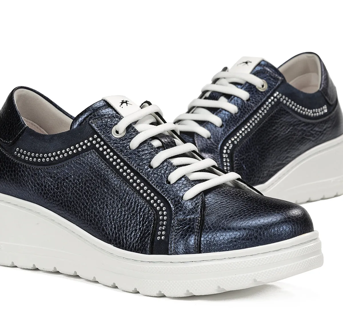 Fluchos Aqua F1997 sneakers donna blu con zeppa