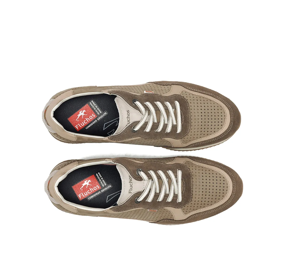 Fluchos Samir F2415 sneakers uomo marroni pelle