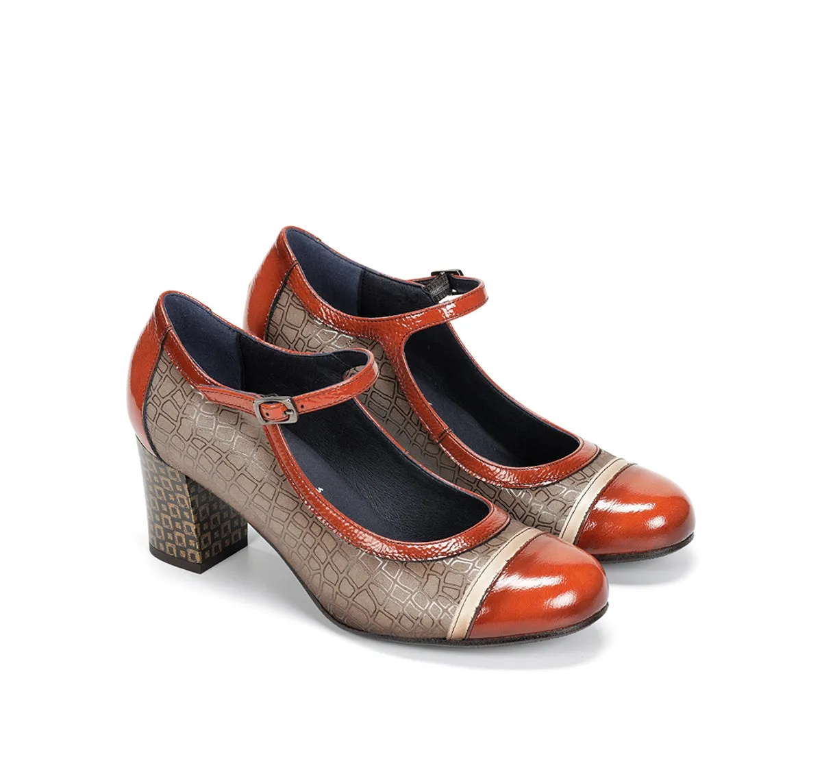 Fluchos Rodin D8669 scarpe donna taupe fibbia