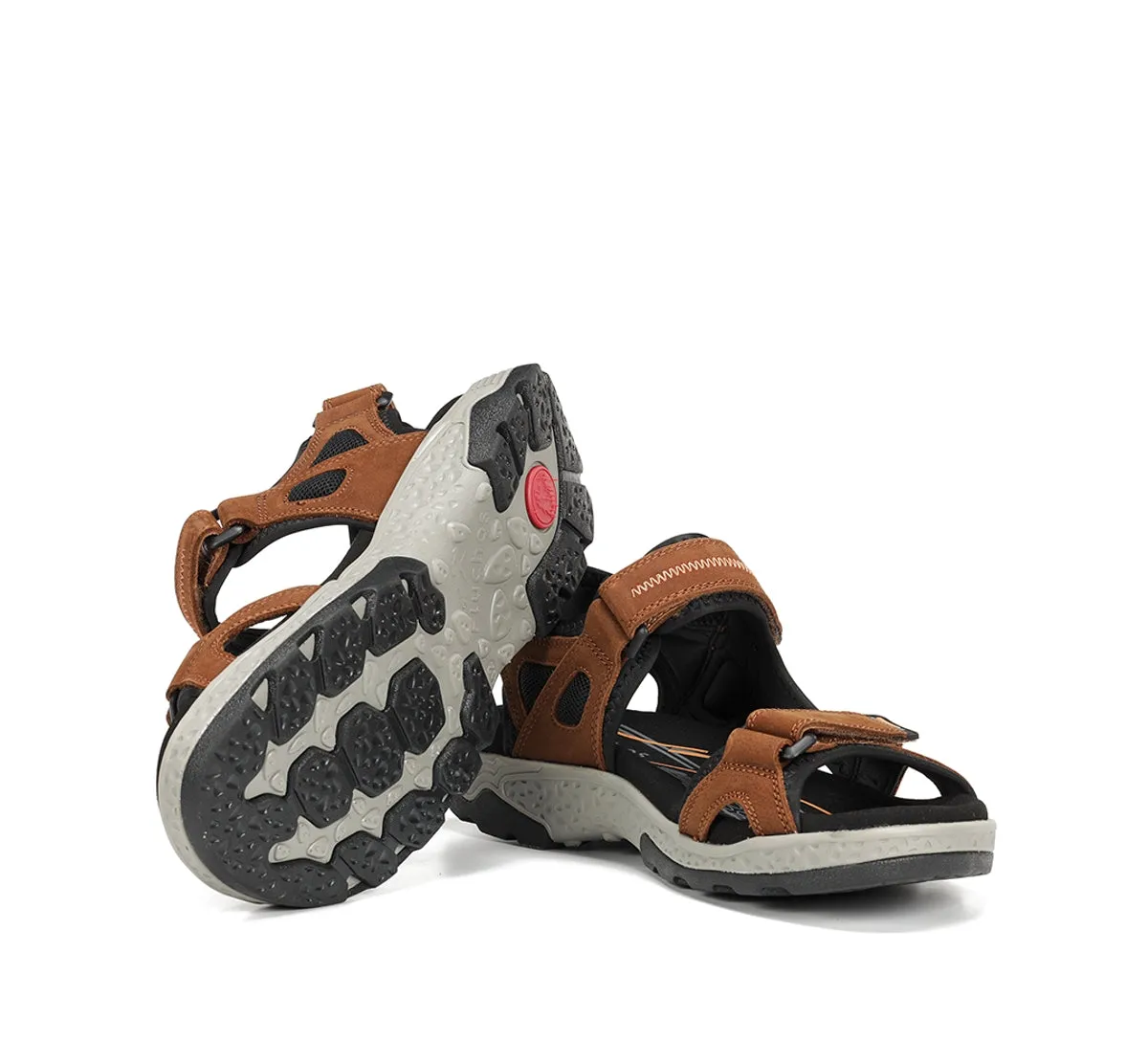Fluchos Missouri F2411 sandali uomo marroni regolabili
