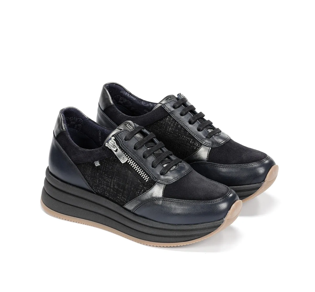 Fluchos Draz D9249 sneakers blu donna platform