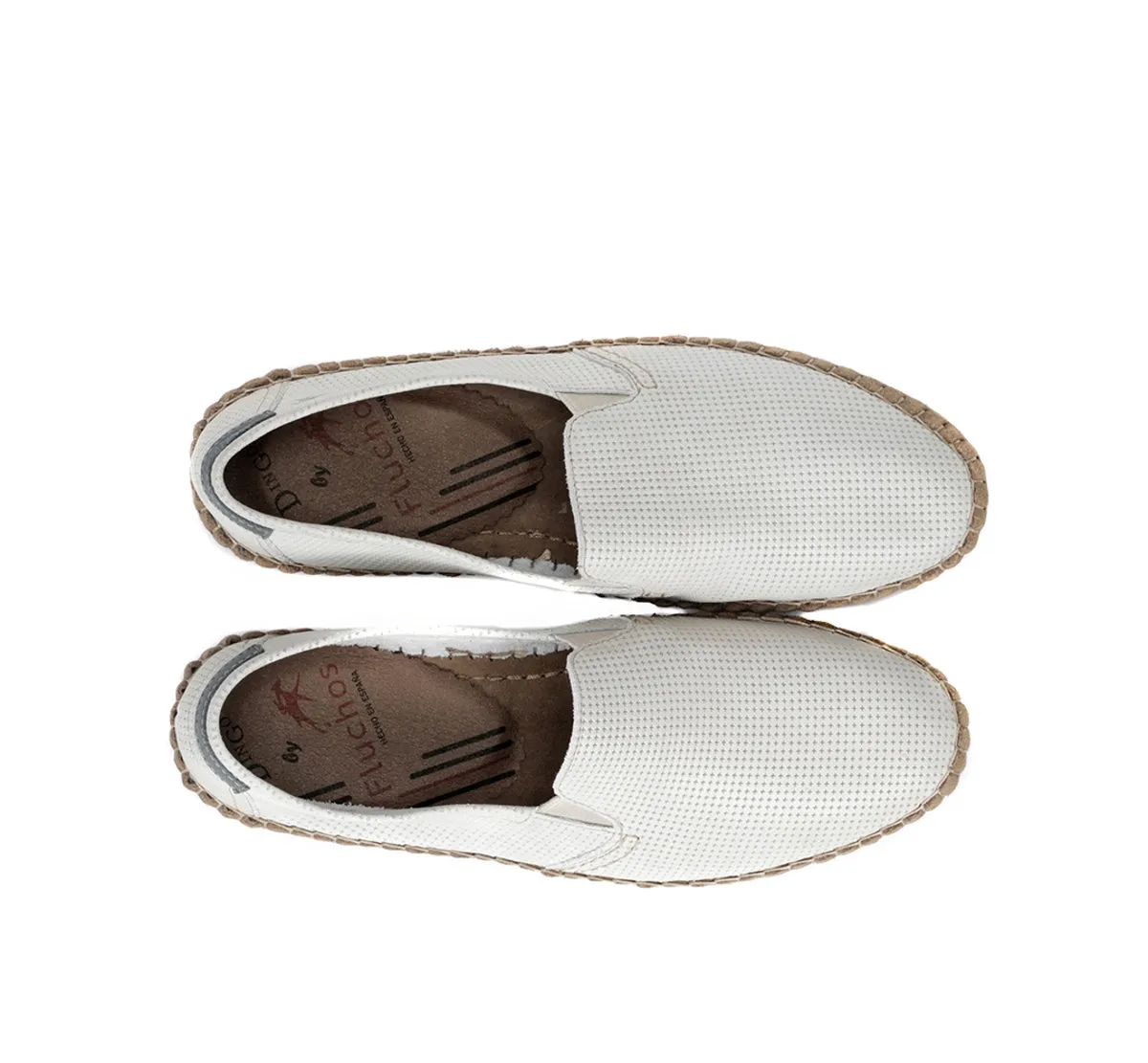 Fluchos Bahamas 8674 Slip On Uomo Bianche senza Lacci