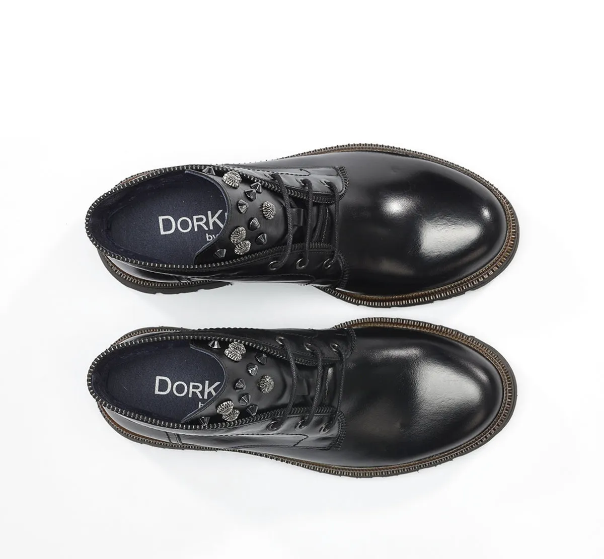Fluchos Cosmo D9390 stivaletti donna neri carrarmato