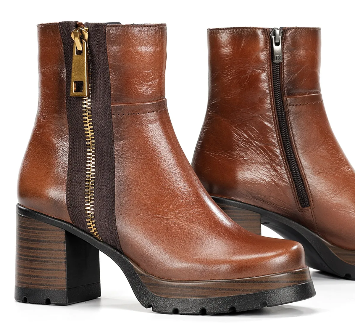 Fluchos Safe D9413 stivaletti donna marrone tacco
