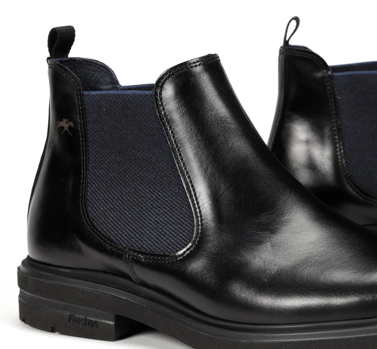 Fluchos Belgas F0770 stivaletti neri eleganti uomo