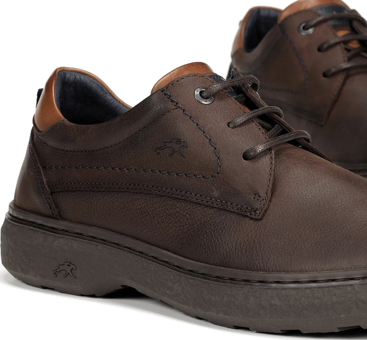 Fluchos Ragnar F1877 scarpe uomo marroni pianta larga