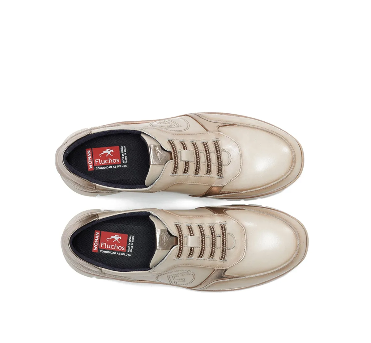 Fluchos Union F2074 sneakers bianche pianta larga