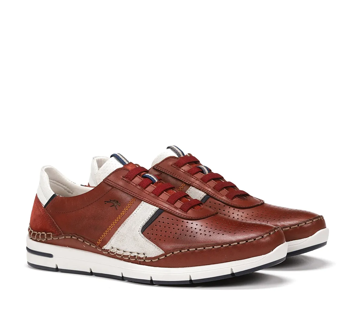Fluchos Yannic F1443 sneakers uomo rosse suola bicolore