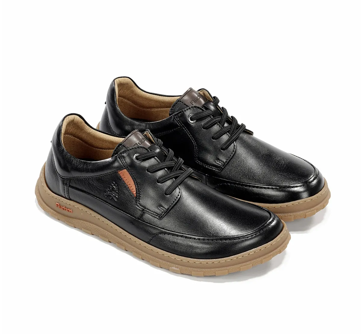 Fluchos Jerry F2504 scarpe nere uomo pianta larga