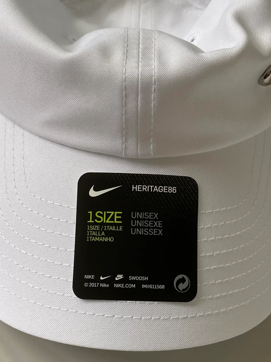 Nike Club berretto baseball bianco taglia unica traspirante
