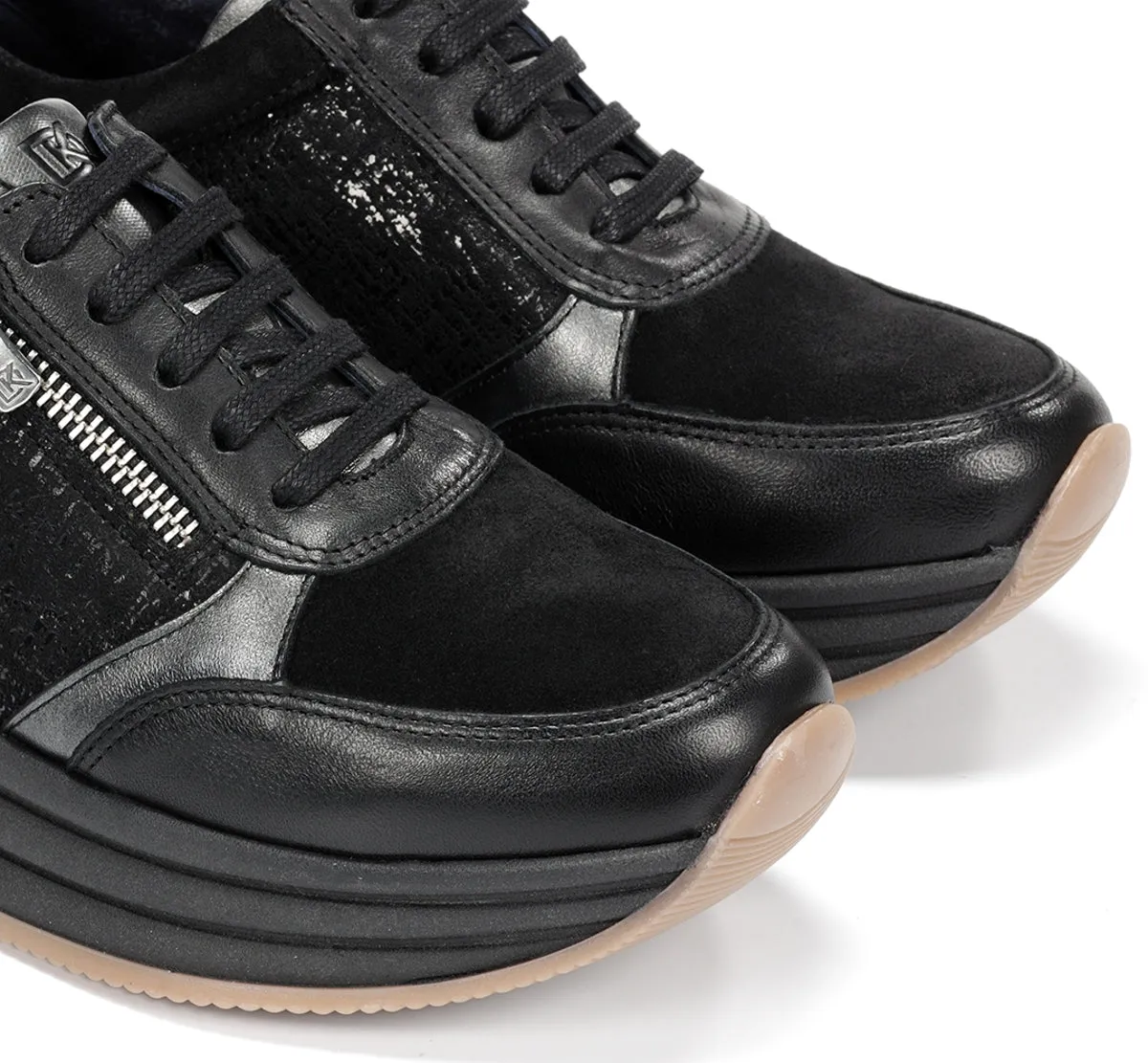 Fluchos Draz D9249 sneakers donna nere platform