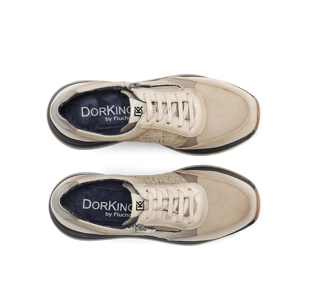 Fluchos Draz D9249 sneaker donna tortora platform
