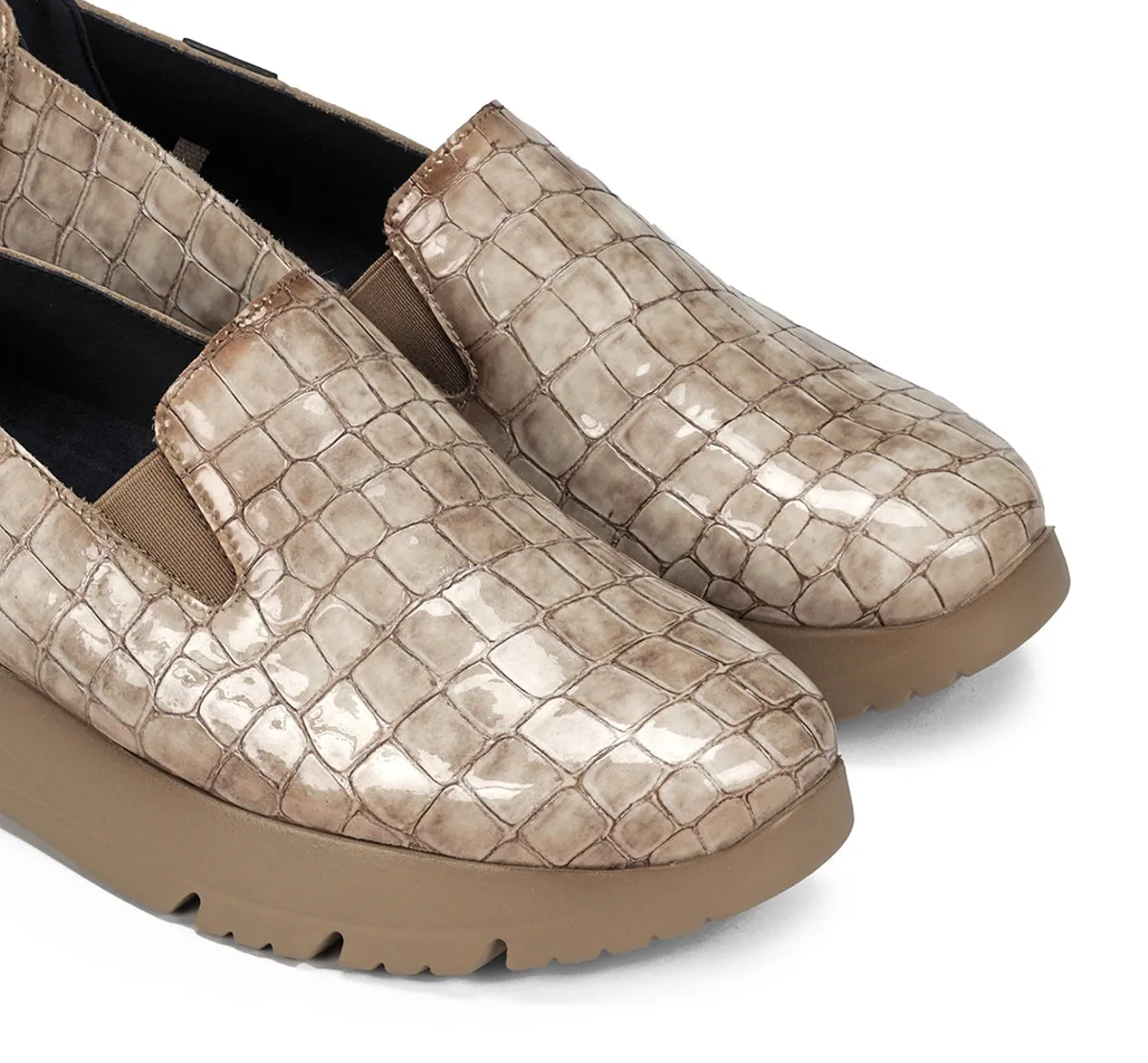 Fluchos Eira F2159 slip on donna tortora casual