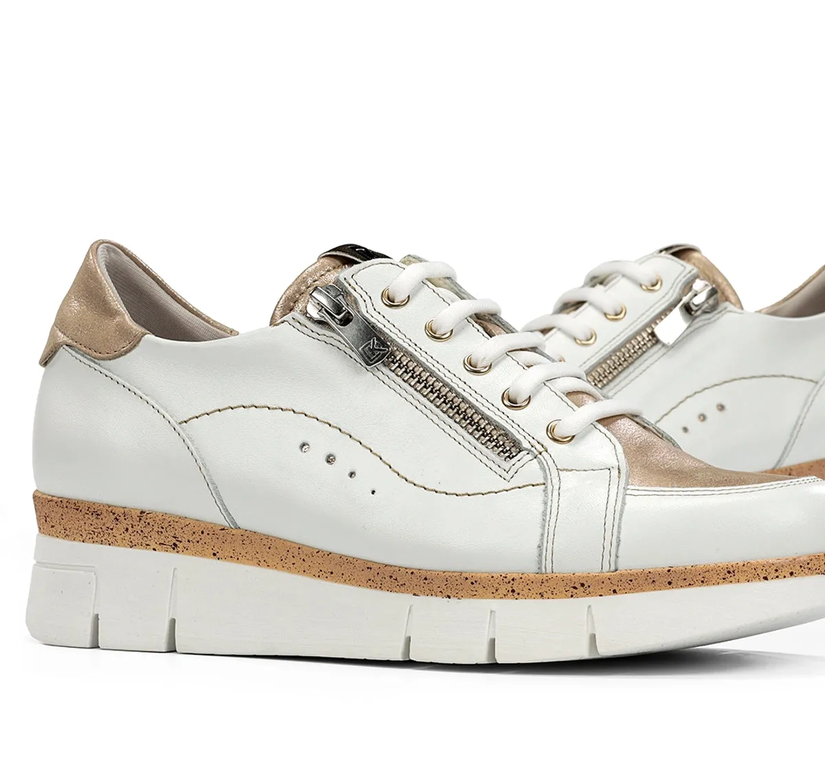 Dorking India D9301 sneakers donna oro dettaglio welt