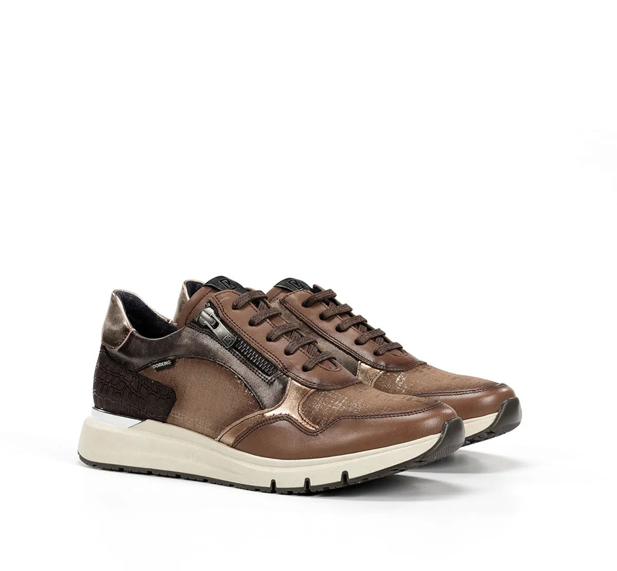 Fluchos Serena D9213 Sneaker Donna Tortora Comode