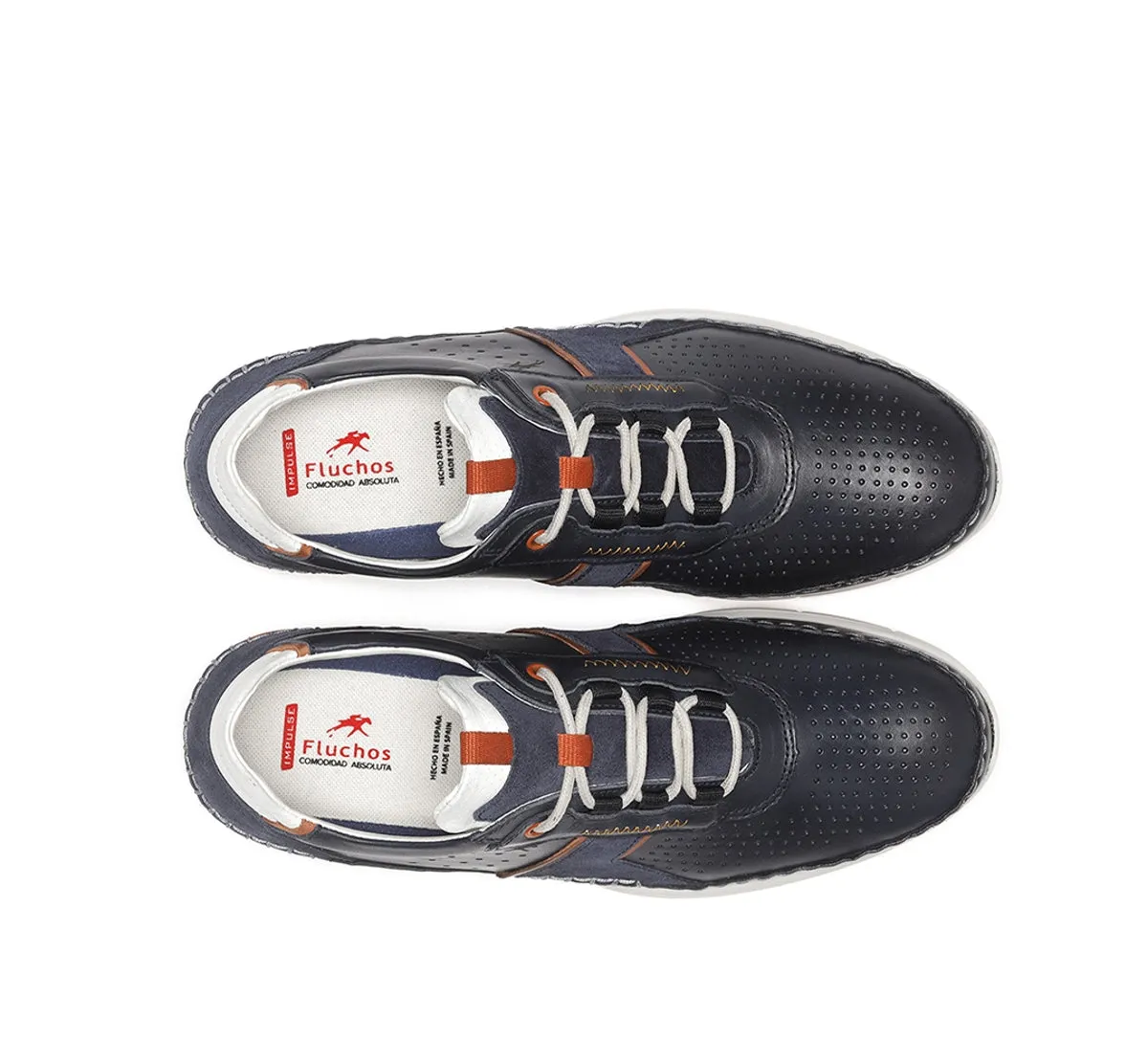 Fluchos Yannic F1442 sneakers uomo blu con lacci