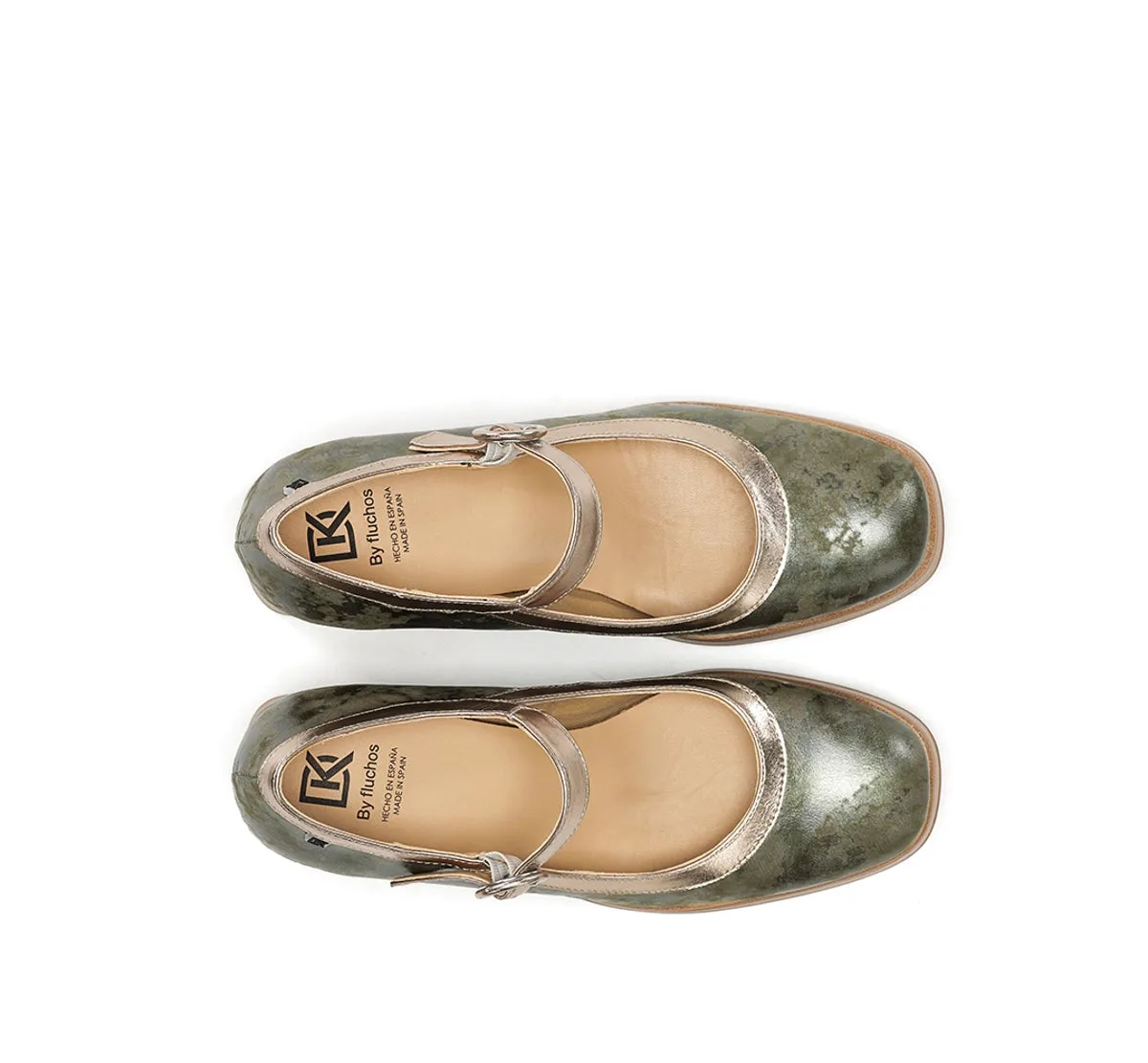 Fluchos Cristel D9661 sandalo donna verde plateau
