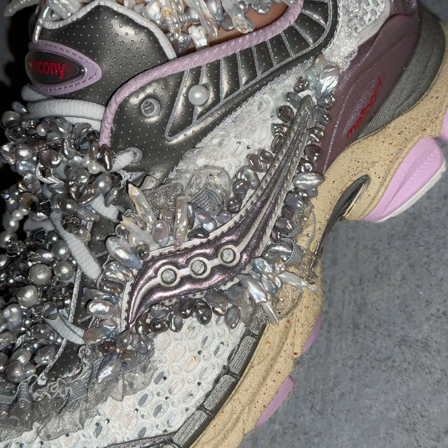 Metagirl x Saucony Paramount Daughter of the Moon sneakers moon pearl