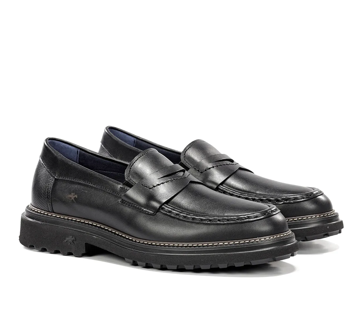 Fluchos Lincon F2058 Mocassini Uomo Neri Classici