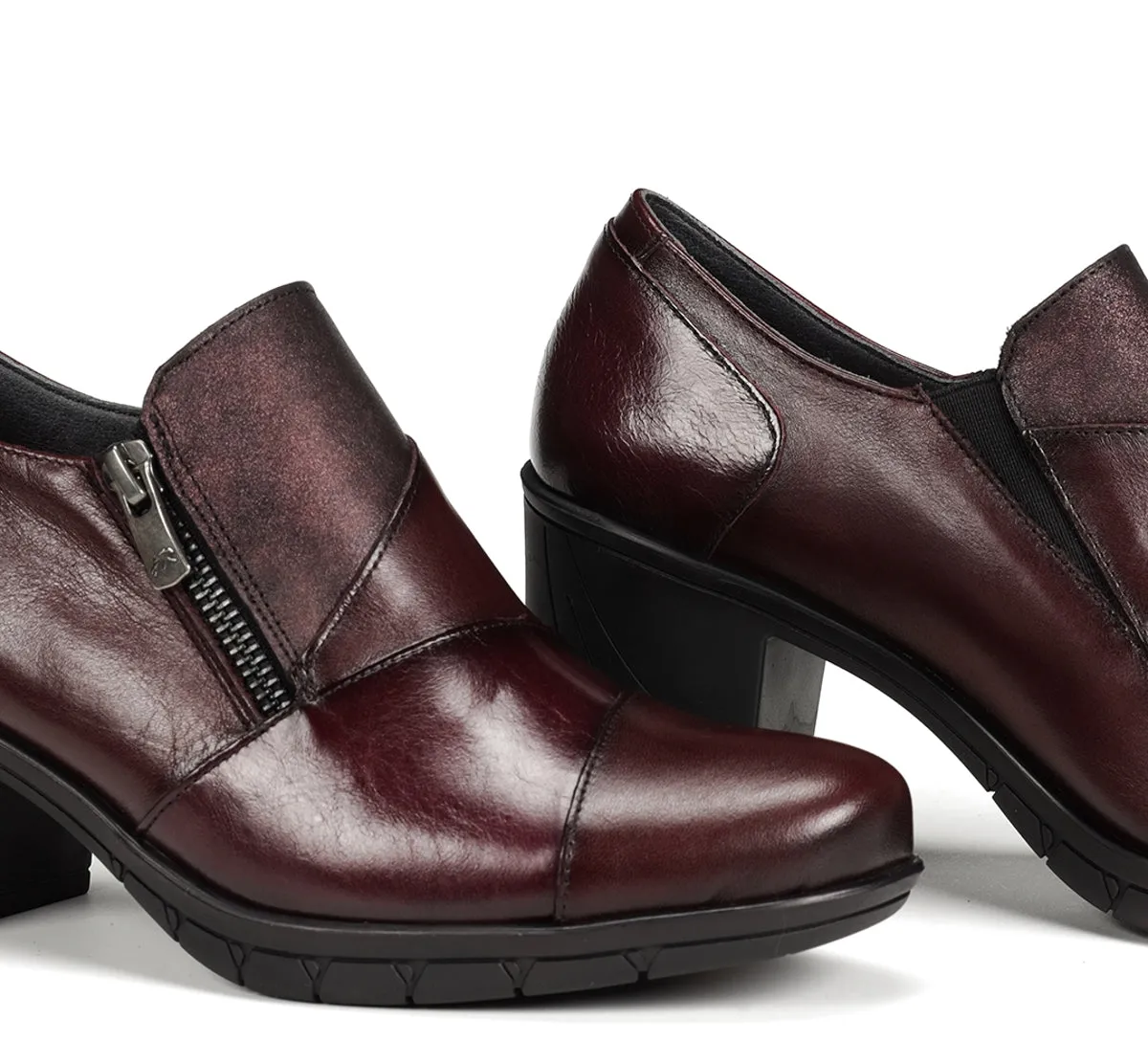 Fluchos Nydia F1802 slip on donna bordeaux elegante