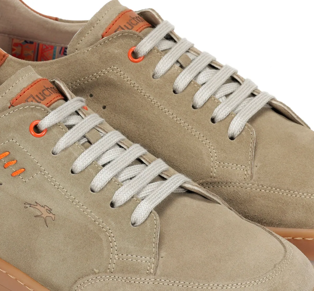 Fluchos Leo F1722 scarpe uomo beige suola caramel