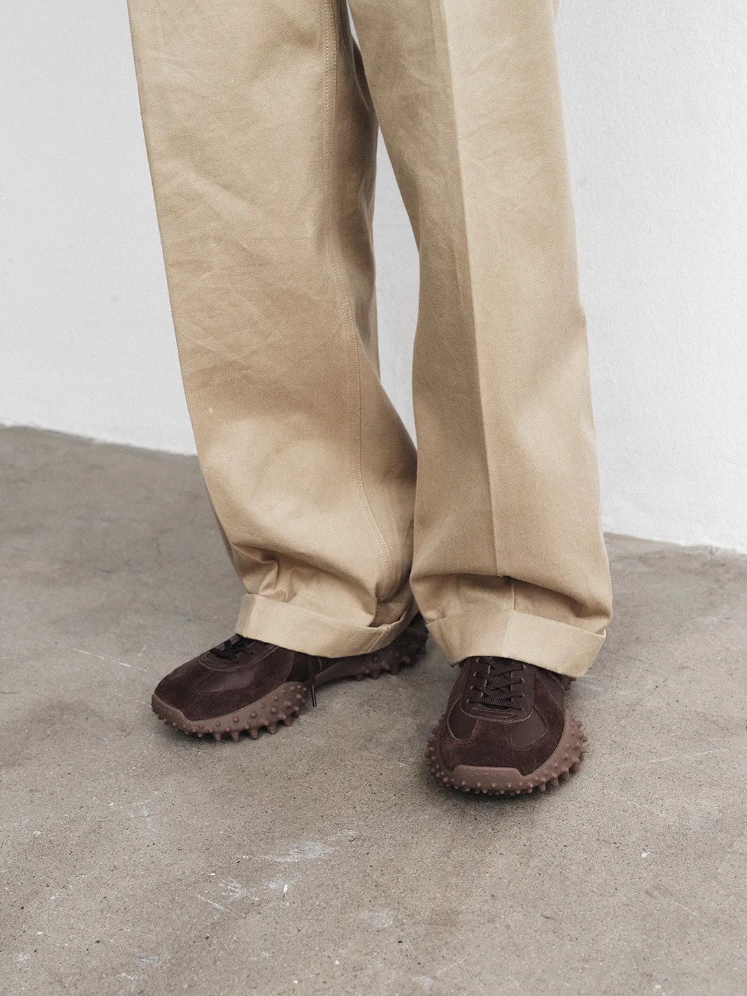 Eytys Aria sneakers pelle espresso suola spike