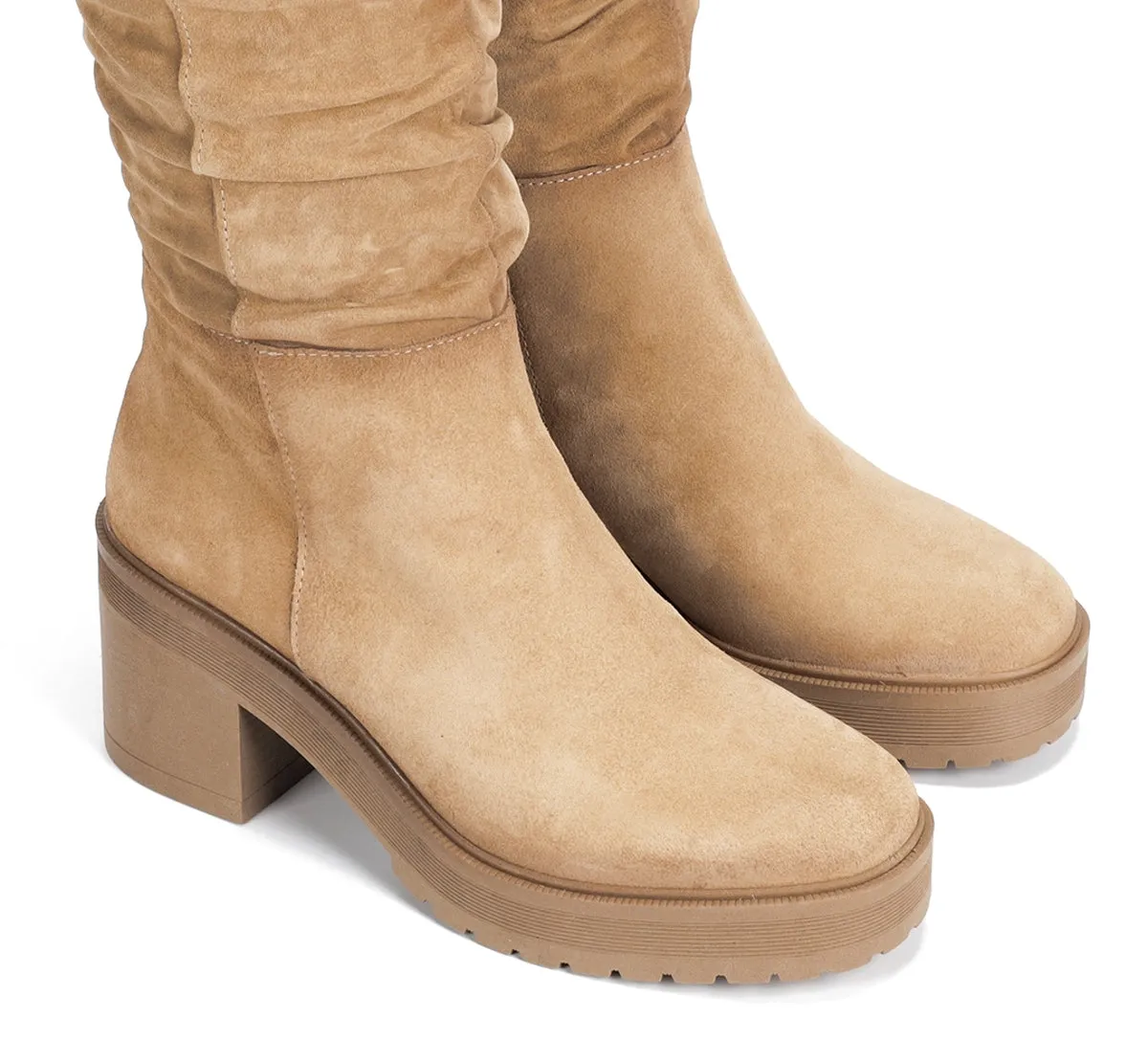 Fluchos Sarah D9574 stivali donna beige tacco