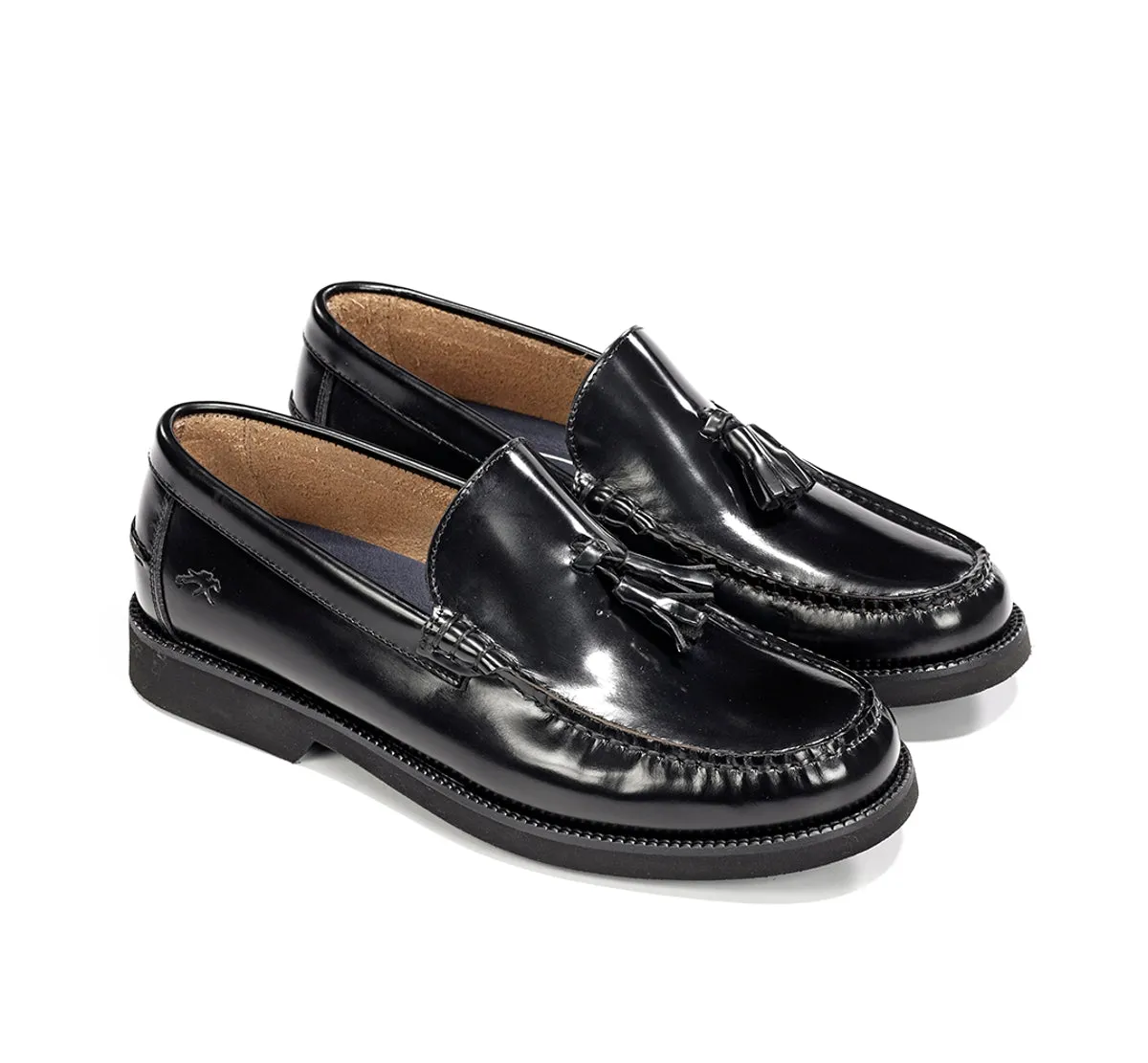 Fluchos Stamford F0047 mocassini uomo neri pelle