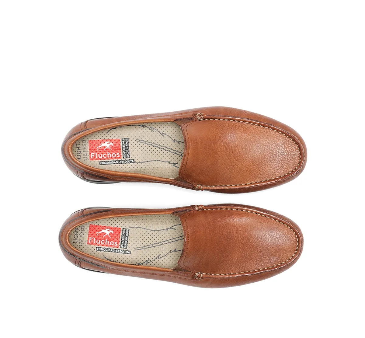 Fluchos Orion 8682 mocassini uomo marroni pelle