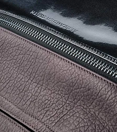 Alexander Smith borsa pelle bottalata e vernice 37 cm made in Italy