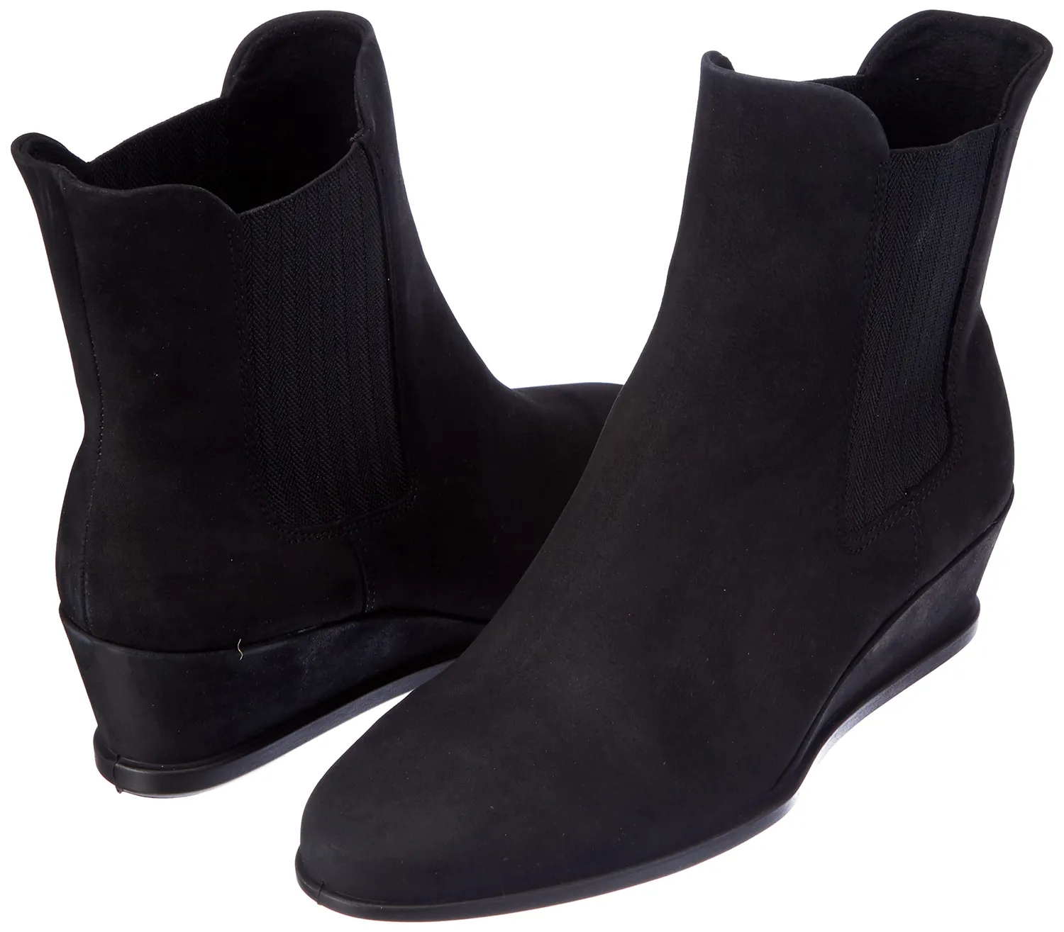 Ecco Shape 45 Wedge stivaletti Chelsea donna nabuk