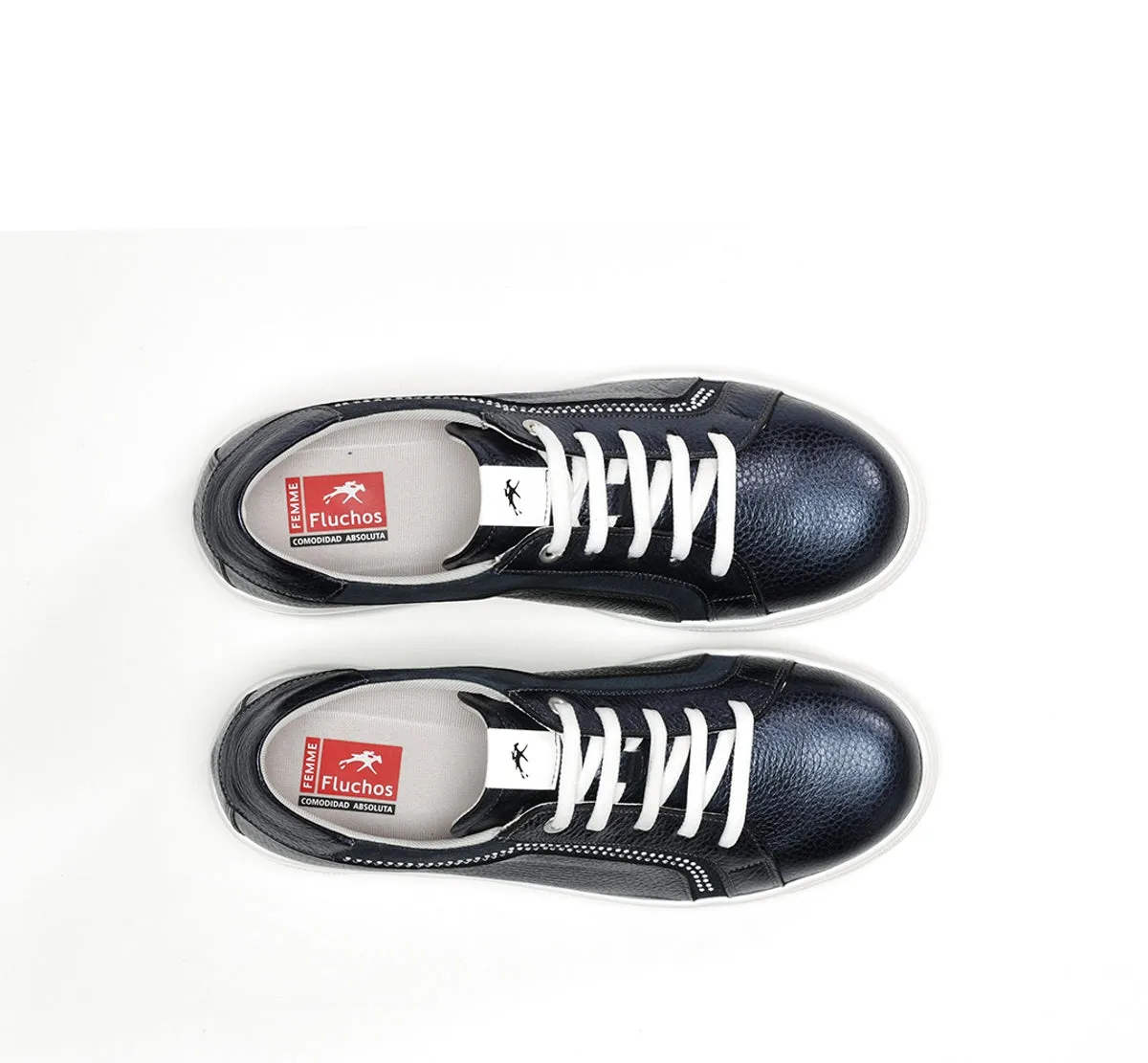 Fluchos Aqua F1997 sneakers donna blu con zeppa
