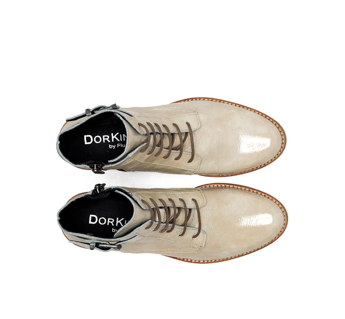 Fluchos Lucero D8686 stivaletti donna bianchi zip