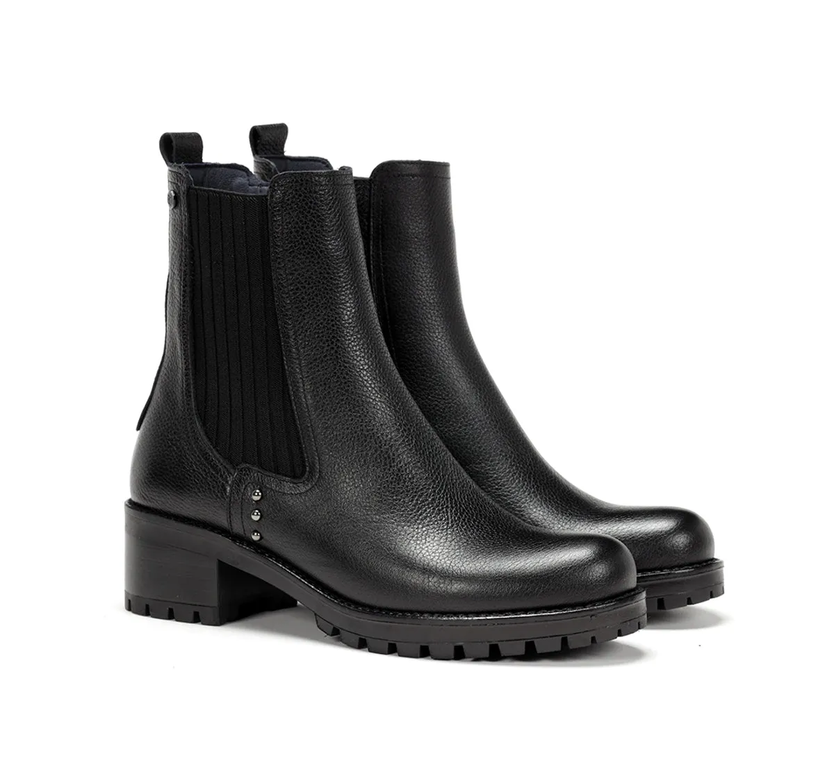 Fluchos Glass D8824 Stivaletti Donna Nero Track