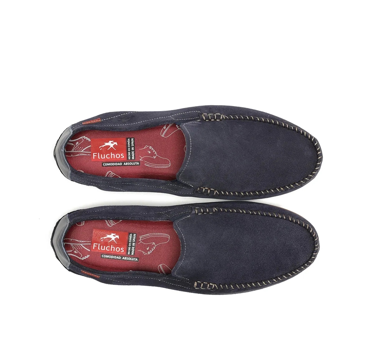 Fluchos Dorian F1091 Mocassino Uomo Blu in Pelle