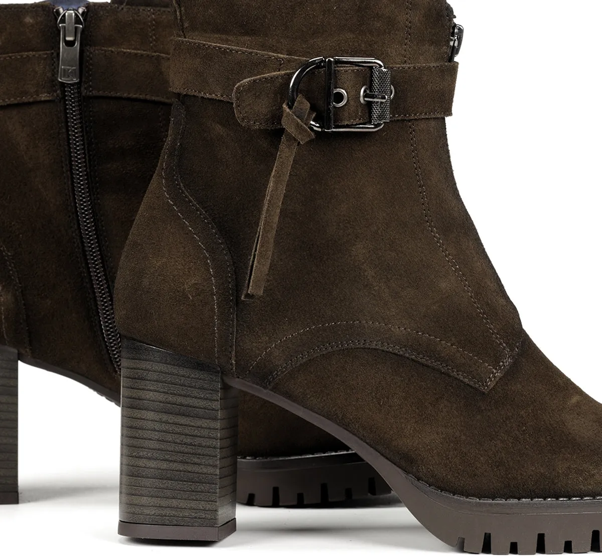 Fluchos Evie D9163 stivaletto donna verde con plateau